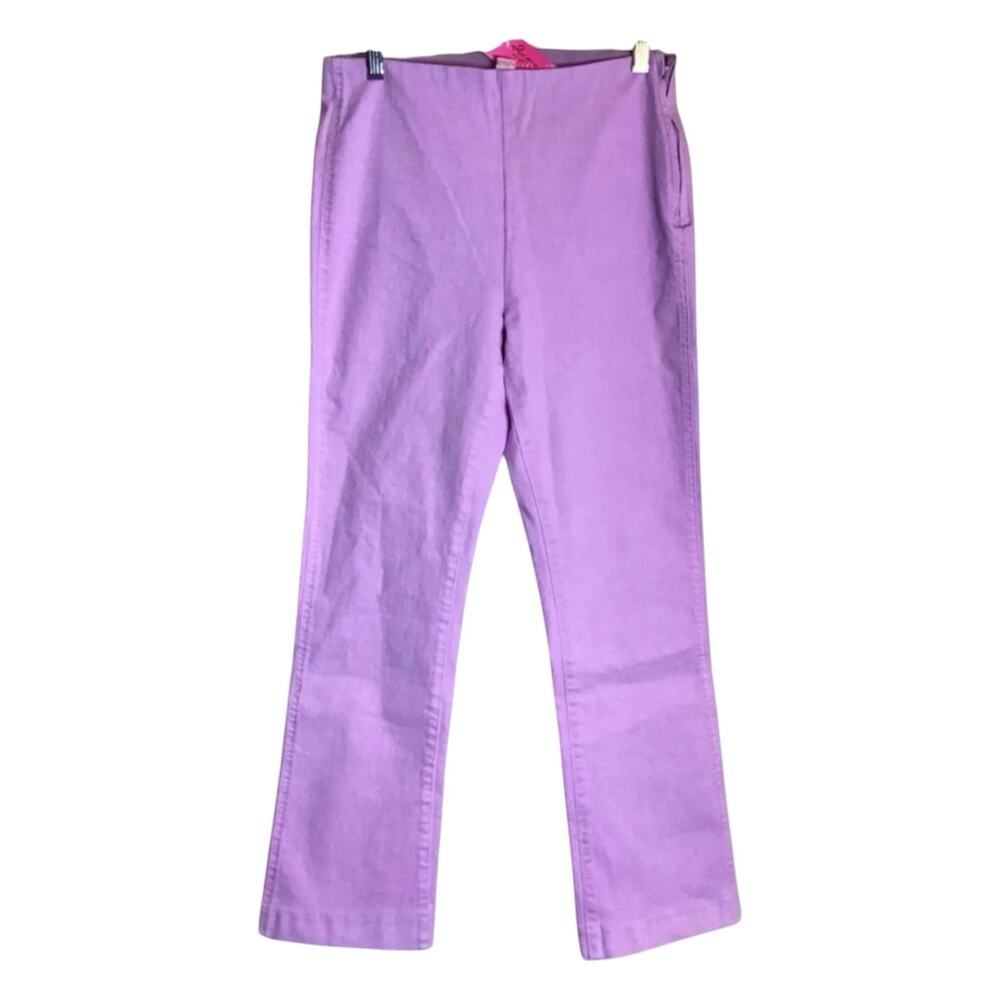 Lilly Pulitzer Women high Rise Crop Jeans Sz.8 lilac NWT Resort Wear Preppy - Picture 4 of 13